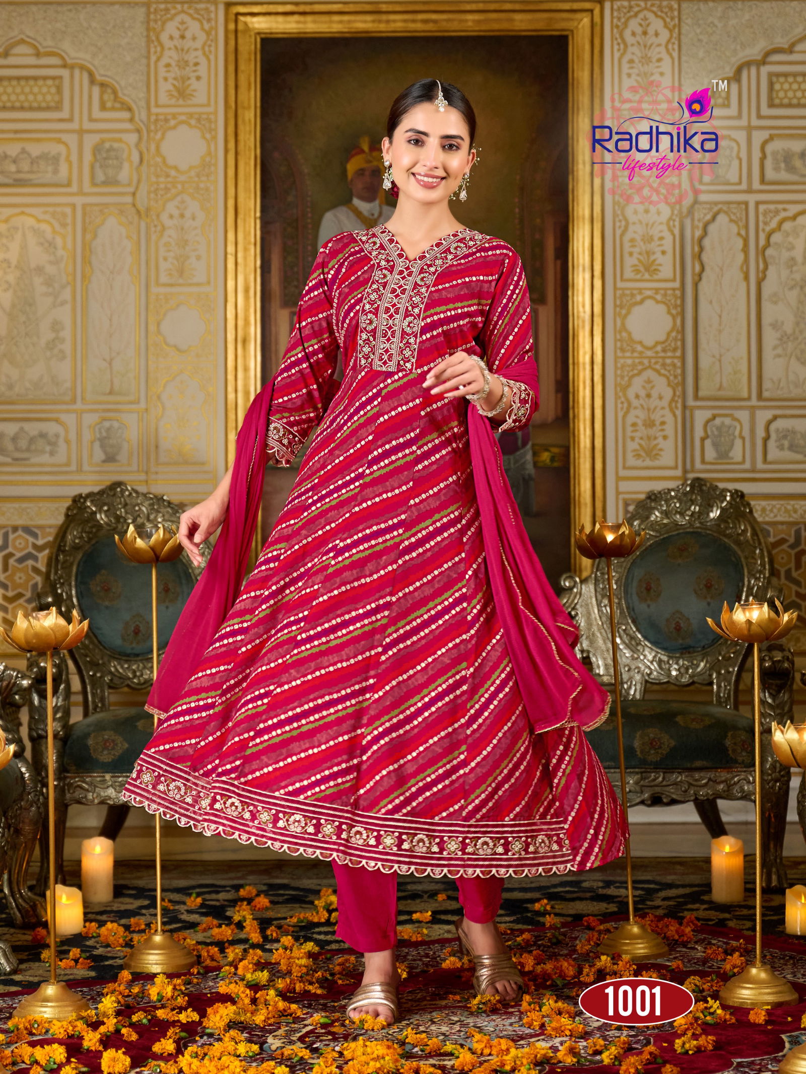 Prasang Vol 1 By Radhika Rayon Foil Printed Kurti With Dupatta Wholesale Online 